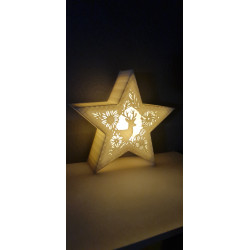 Led dekors Ziemassvētku zvaigzne