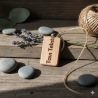 Keychain wooden - light. Customizable (Both sides) with name or logo