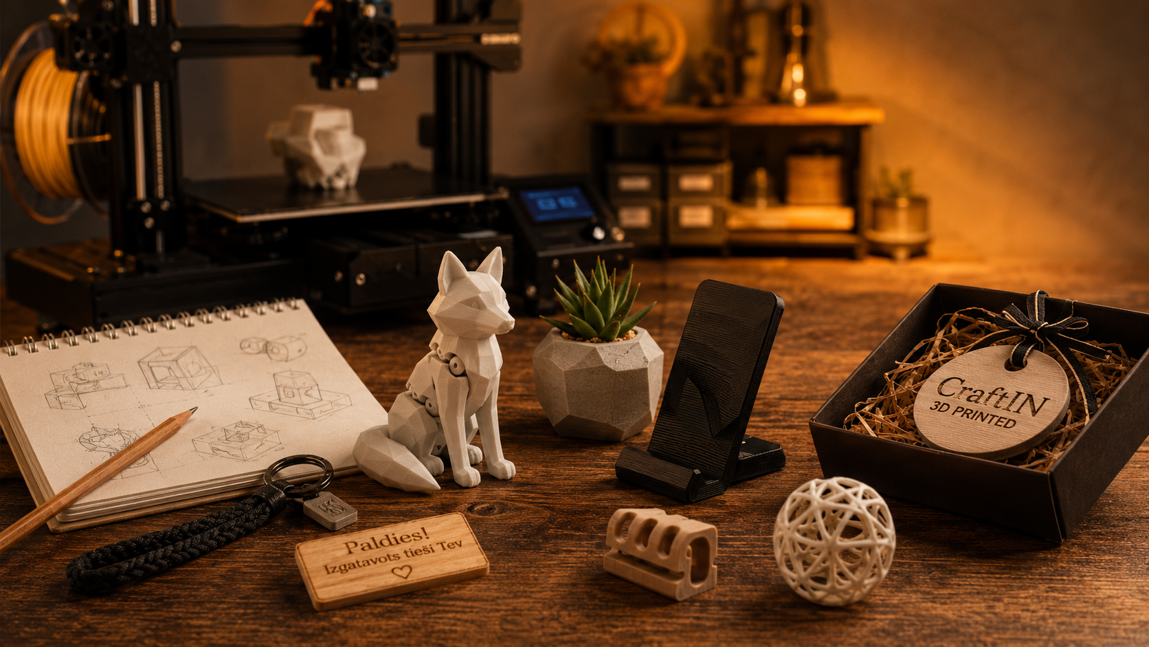 3D drukas pasūtījumi CraftIN darbnīcā – kad tā ir laba izvēle?